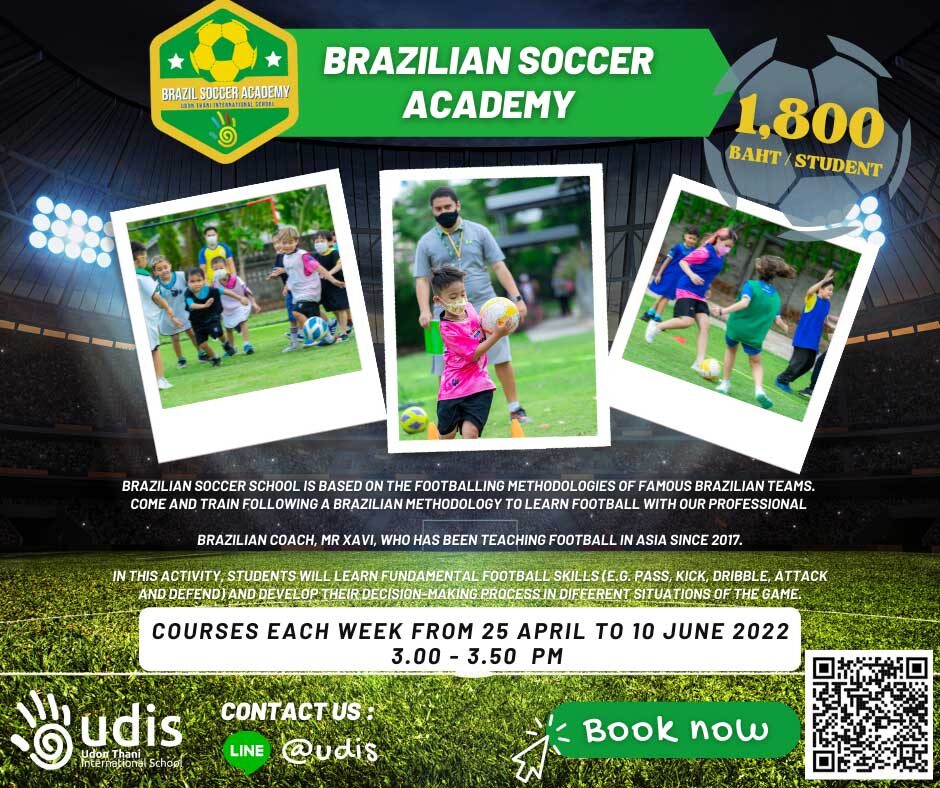 Brazilian soccer school at Udon Thani International School